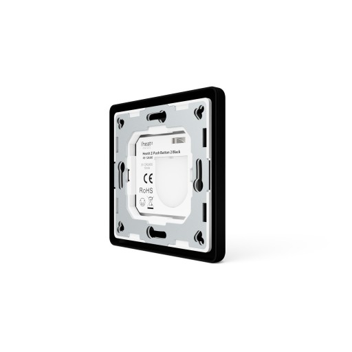 Настенная кнопка Heatit Z-Push 2x черная Z-wave