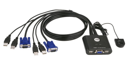 KVM-переключатель Aten CS62U на 2 компьютера