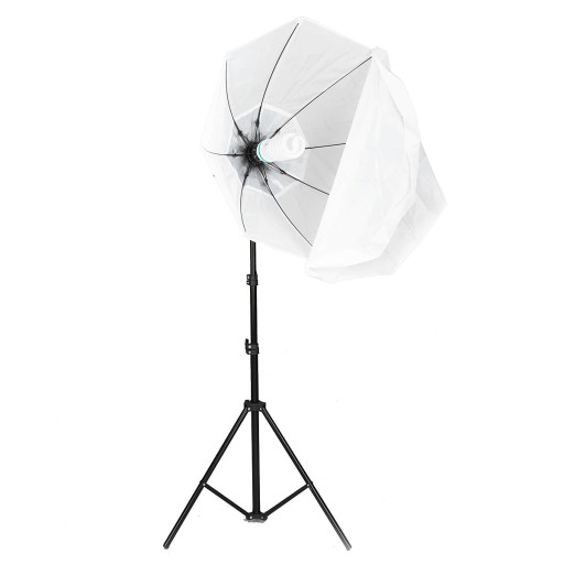 2x Lampa studyjna softbox PÓŁKULISTY żarówka 170W