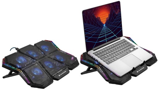 ОХЛАЖДАЮЩАЯ ПОДСТАВКА ДЛЯ НОУТБУКА LED RGB Gamezone Streamer 17