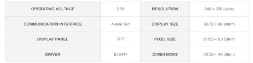 ЖК-дисплей 2,4 дюйма ILI9341 SPI RPI Arduino STM32
