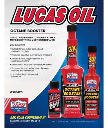 LUCAS OIL OCTANE BOOSTER 444мл