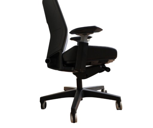 Массивный офисный стул ЧЕРНЫЙ CHAIR BASE, прочный, БОЛЬШОГО диаметра. 70 см