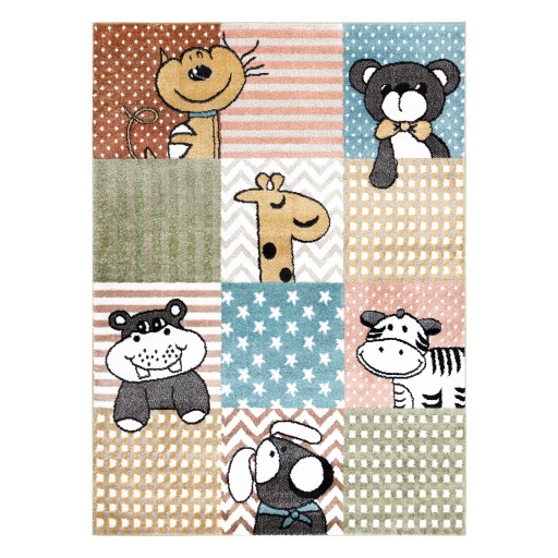 ДЕТСКИЙ КОВЕР FUN 140x190 ЖИВОТНЫЕ цвет #O265