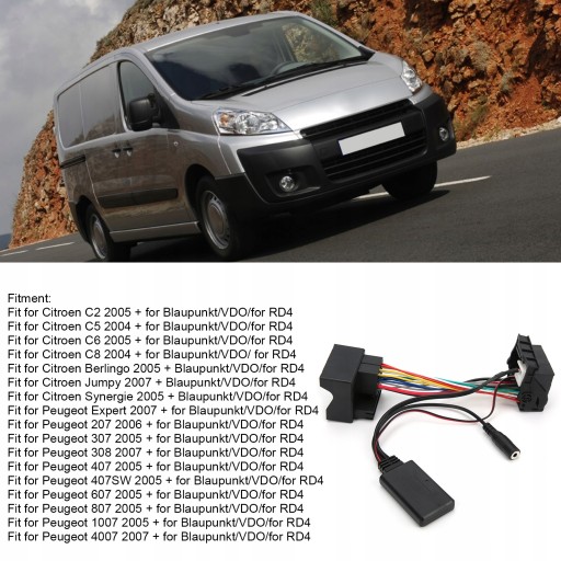 12-контактный аудиокабель Bluetooth AUX-IN
