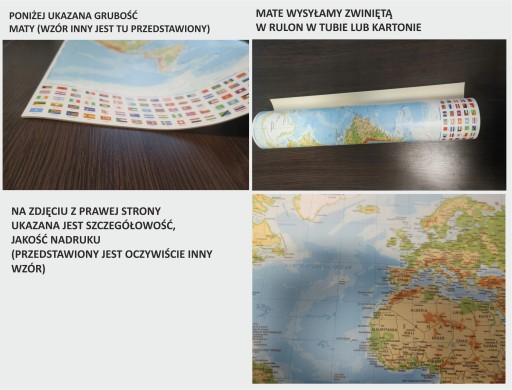 Mata antypoślizgowa na biurko micke 73x50 WZORY