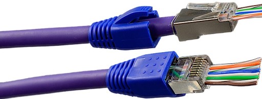 РАЗЪЕМЫ RJ45 CAT.6 ПРОХОДНЫЕ ЭКРАНИРОВАННЫЕ STP FTP ПРОХОДНЫЕ ПОЗОЛОЧЕННЫЕ 10 шт.