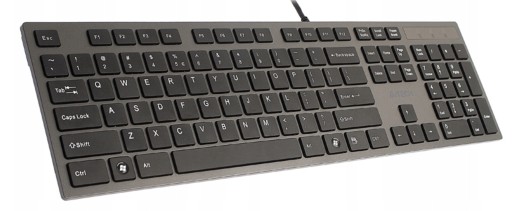 КЛАВИАТУРА A4TECH FLAT ISLAND, МЯГКИЕ НИЗКИЕ КНОПКИ + 2 USB-концентратора