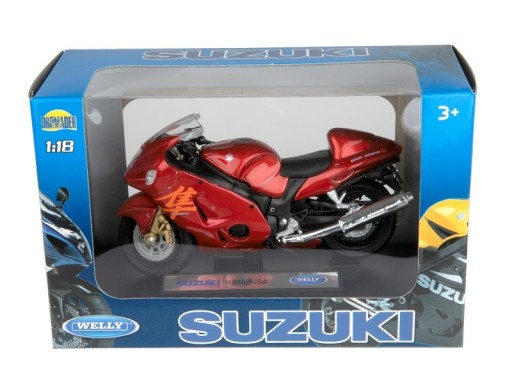 SUZUKI GSX 1300R Hayabusa мотоцикл 1:18 Welly