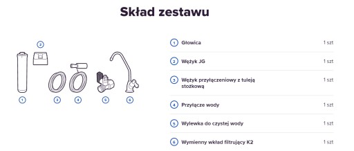 Filtr Kryształ SOLO AQUAPHOR podzlewozmywakowy