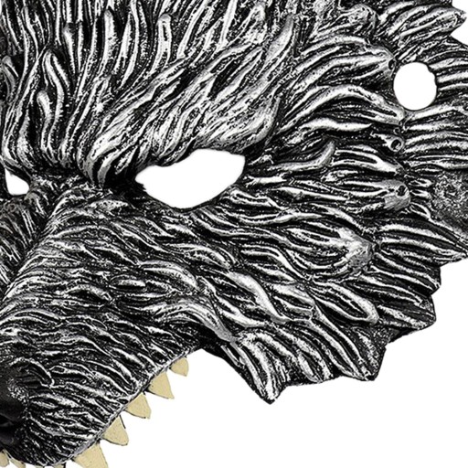Luxury Wolf Half Face Cosplay Costume Masquerade Accessories Cover Half for