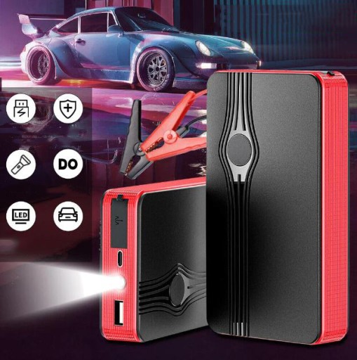 ROZRUSZNIK SAMOCHODOWY 400A AKUMULATOR SAMOCHODOWY NARZĘDZIE ROZRUSZANIA SAMOCHODU 12V POWER BANK 6000MAH