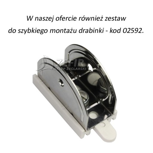 ЛЕСТНИЦА ДЛЯ ЛОДКИ 25см, 4 СТУПЕНИ + РУЧКА - 01657