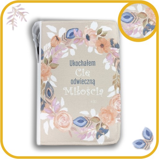 Okładka wodoodporna na Biblię Warszawską TB brytyjka średnia 18cm x 12,3cm