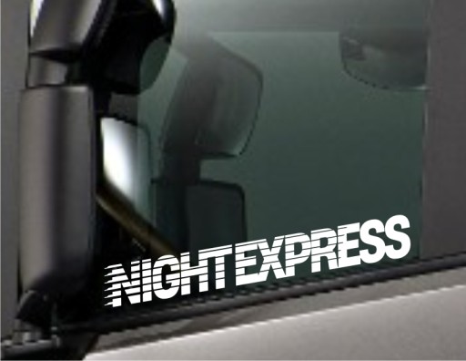 Naklejka NIGHT EXPRESS na ciężarówkę tira szybę busa *KOLORY *55cm