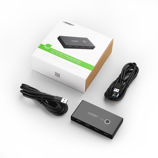 UGREEN ПЕРЕКЛЮЧАТЕЛЬ KVM-концентратор 2–4 USB 3.0