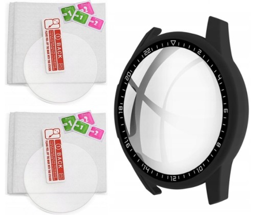 2x Szkło + Etui Pełne do Huawei Watch GT 2 46mm