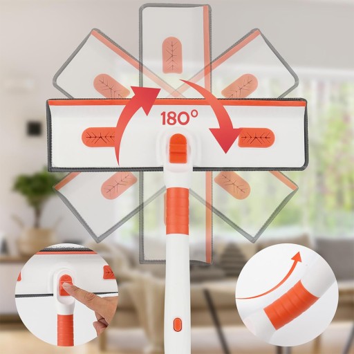 MOP MYJKA DO OKIEN SZYB LUSTER OKNA SZYB ŚCIĄGACZKA MIKROFIBRA 2.1M 2W1