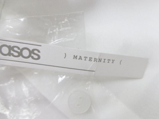 34 ASOS MATERNITY DŁUGA TUNIKA CIĄŻOWA ECRU T2097