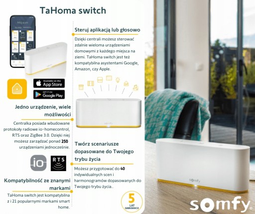 Блок управления Wi-Fi Somfy TaHoma Switch
