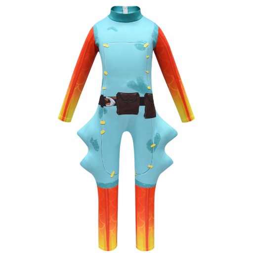 детский косплей костюм рыбы Fortnite B53-22