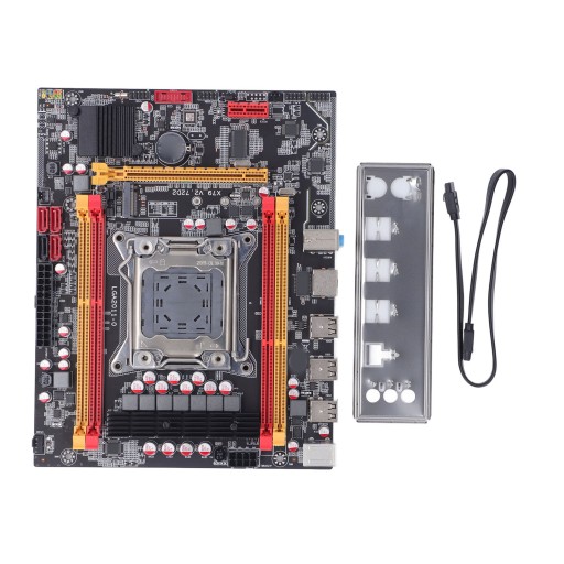 Материнская плата компьютера X79 V2 LGA2011 CPU 4 DDR3 USB2.0 SATA PCIE M.2 02