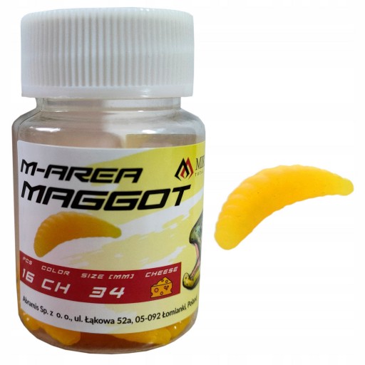 Приманки Микадо M-Area Maggot 16 шт. цвет CH