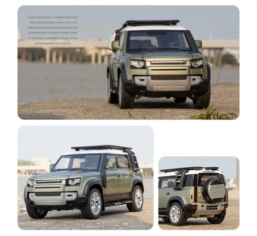 Модель внедорожника Range Rover Defender из алюминия в масштабе 1:18.