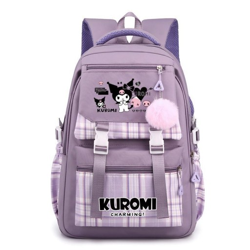 ШКОЛЬНЫЙ РЮКЗАК ШКОЛЬНЫЙ РЮКЗАК Kuromi USB ВЫКРОЙКИ А4 БОЛЬШОЙ