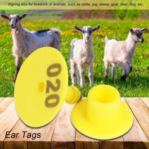 Серьги Для Овцы, Козы, Свиньи, КРС 3х2,5см100шт.