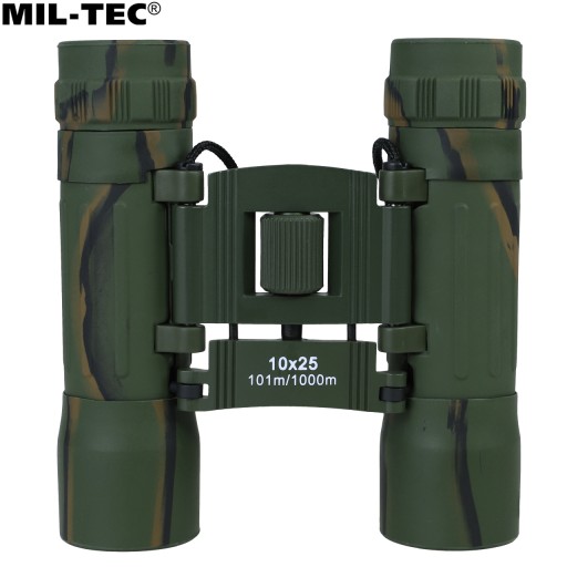 Lornetka taktyczna kompaktowa Mil-Tec 10x25 moro camo