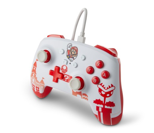 Проводной пульт PowerA SWITCH Mario Red & White