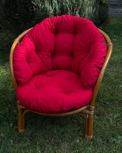 РОТАНГОВАЯ МЕБЕЛЬ ПОДУШКИ КРЕСЛО КРАСНЫЙ