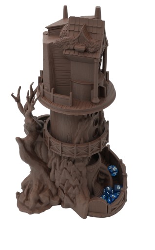 Наблюдатель огромная башня для игры в кости - Dice Tower Brown