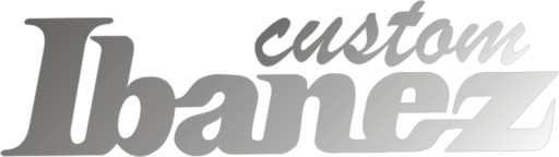 Наклейка с логотипом IBANEZ CUSTOM на грифе гитары