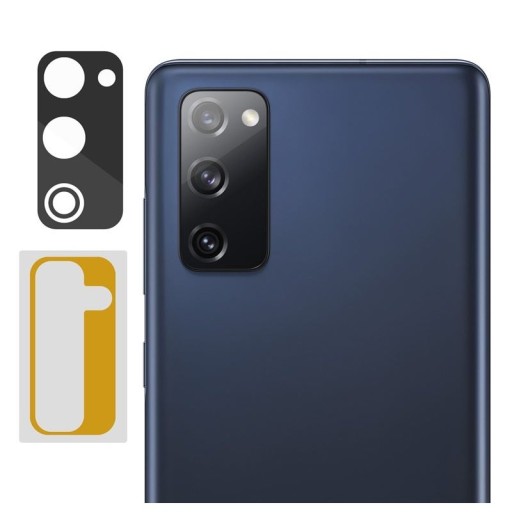 Стекло камеры для Samsung S20 FE 5G/S20 Lite черное