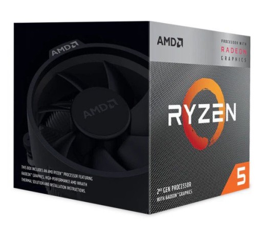 Процессор AMD Ryzen 3400G 4 x 3,7 ГГц третьего поколения
