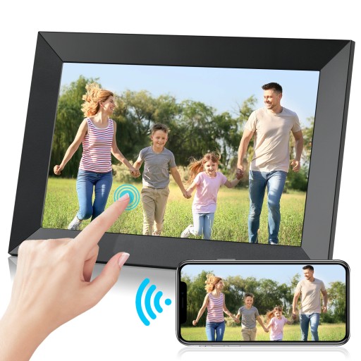 Цифровая фоторамка 10,1 дюйма, Wi-Fi, 1280x800, 16+32 ГБ
