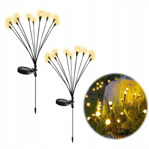 2x светодиодные шарики на солнечных батареях Firefly Swing