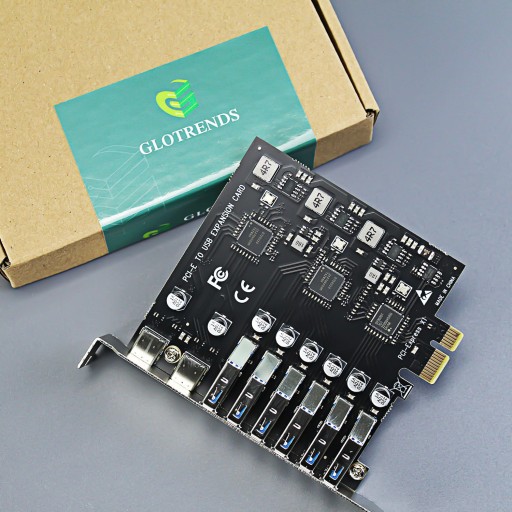 8-портовая плата адаптера USB 3.0 PCIe (2 USB-C и 6 USB-A)