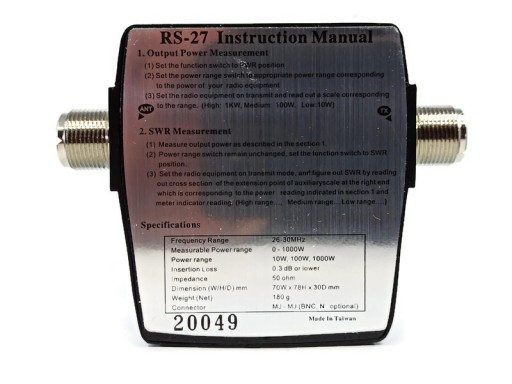 RS-27 КСВ-метр PWR