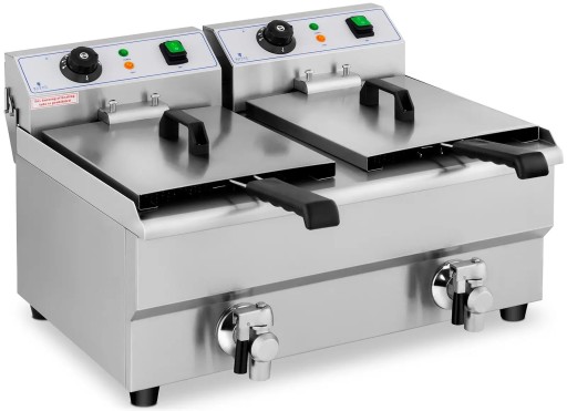 Фритюрница - 2 x 10 литров - 2 x 3000 Вт ROYAL CATERING RCEF 10DB