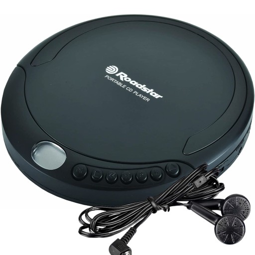 ПОРТАТИВНЫЙ CD-ПЛЕЕР DISCMAN ROADSTAR PCD-435NCD/BK + НАУШНИКИ