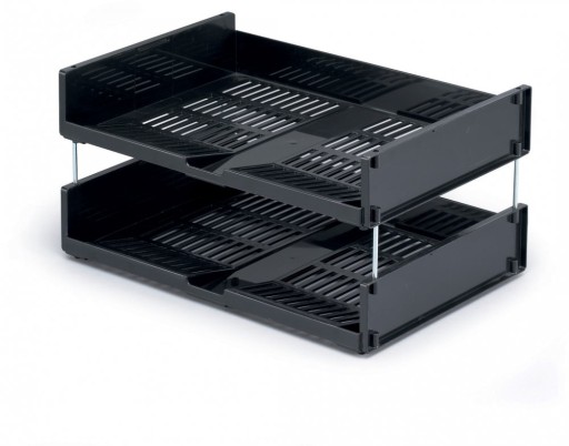 Półka na dokumenty A4 organizer czarny Durable x4