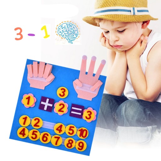 TABLICA UKŁADANKA DO NAUKI LICZENIA MONTESSORI CYFERKI EDUKACYJNA ZABAWKA