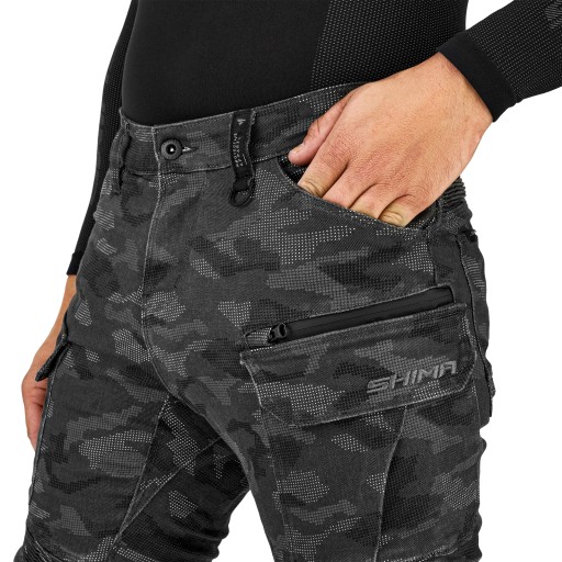 Мотоциклетные брюки SHIMA GIRO 3.0 CAMO — джинсы-карго, БЕСПЛАТНЫЕ ПОДАРКИ