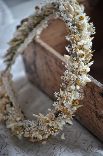 ВЕНОК НА ГОЛОВУ сухоцветы Коллекция Rustic Natural