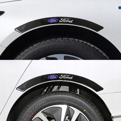 4 наклейки на боковые колеса автомобиля Ford