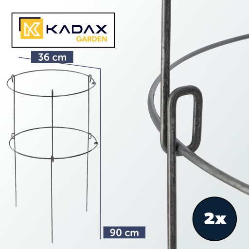 2x PODPORA DO ROŚLIN KWIATÓW 90cm OBEJMA