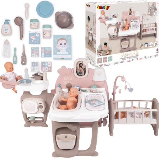 УГОЛОК ДЛЯ УХОДА ЗА БОЛЬШОЙ КУКЛОЙ SMOBY BABY NURSE